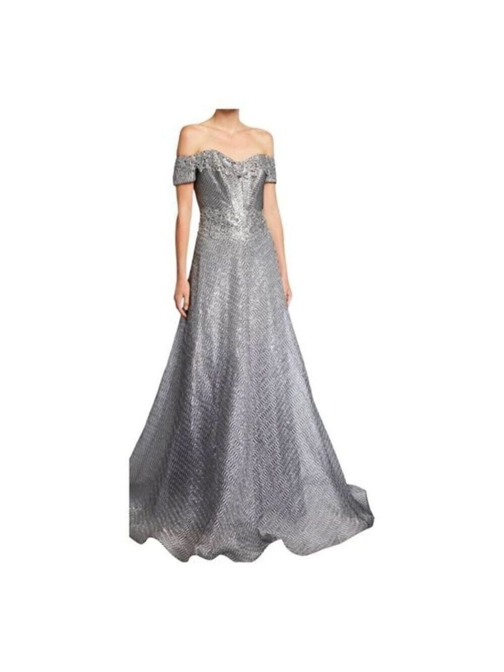 RENE RUIZ Collection Corseted Tulle A-line gown with Cascading Skirt size 2 NWT - Picture 2 of 8
